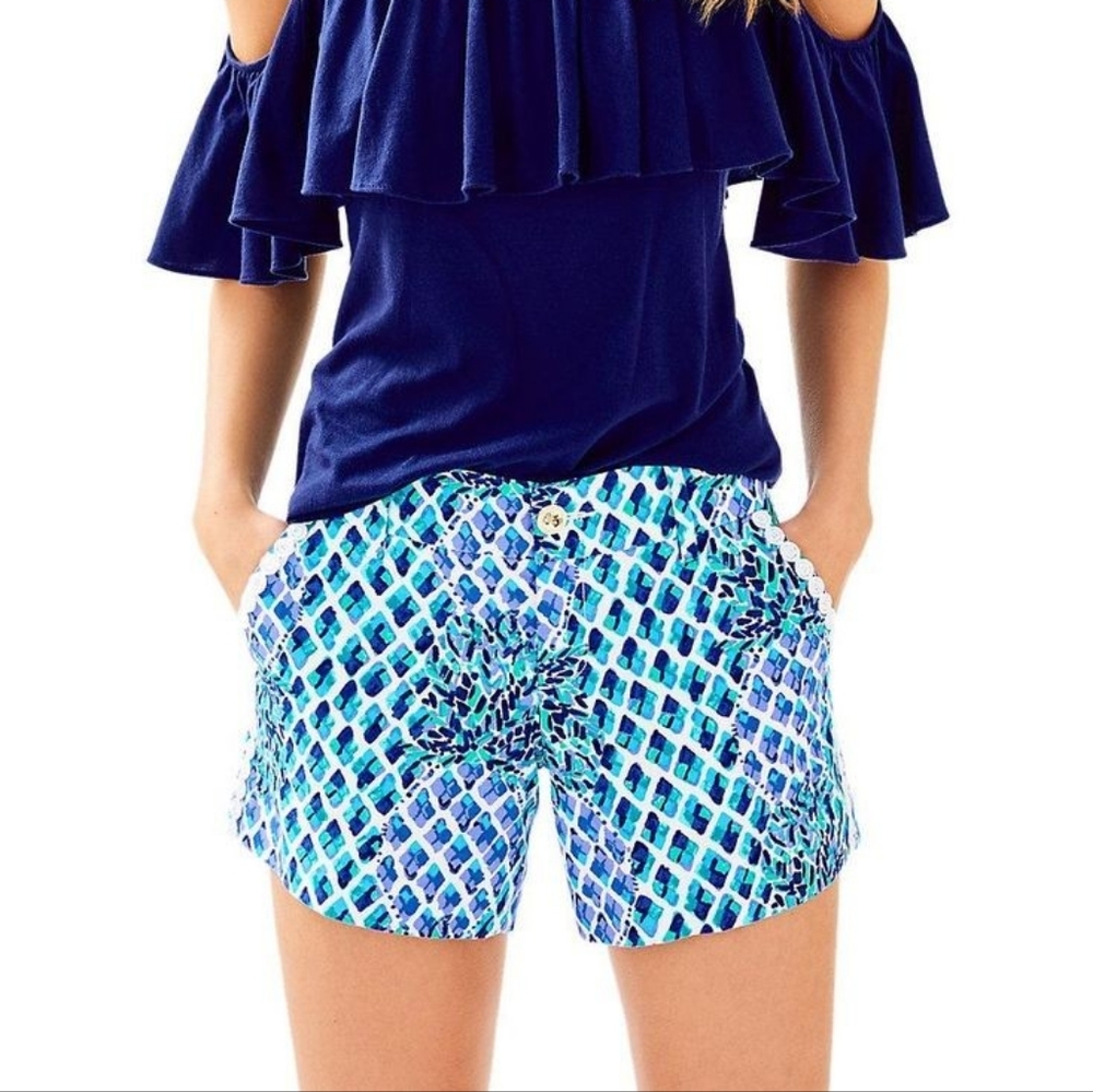 Lilly Pulitzer lace detail Callahan shorts